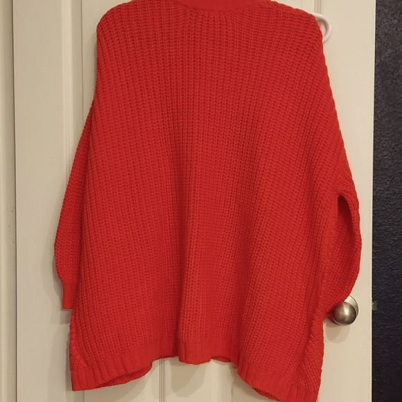 New Beautiful Orange Dropped Sleeve Shrug - Picture 6 of 7